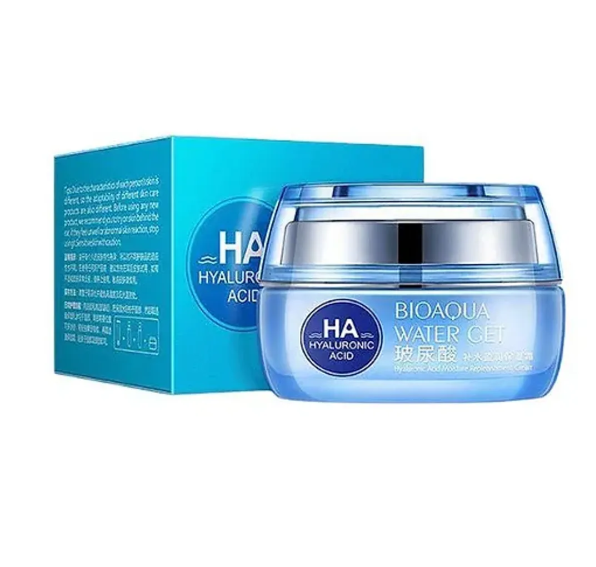 CREMA FACIAL HUMECTANTE CON ACIDO HIALURONICO BIOAQUA 50G