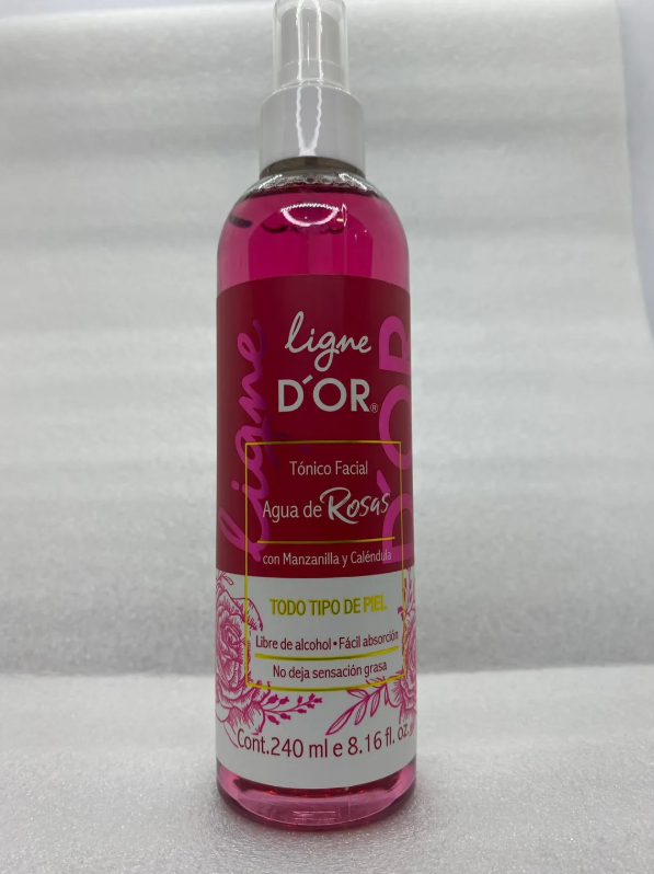 TONICO FACIAL AGUA DE ROSAS LINGE DOR 240ML