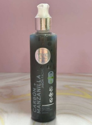 ESPUMA FACIAL CARBON  MANZANILLA VIVE BEAUTY