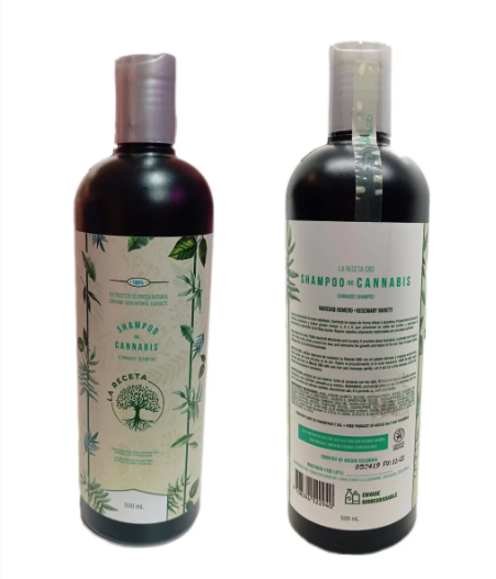 SHAMPOO CANNABIS GRASO ROMERO 500ML LA RECETA