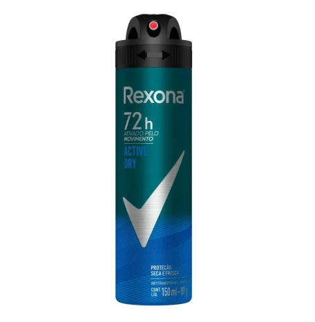 REXONA AERO HOMBRE ACTIVE DRY 72H