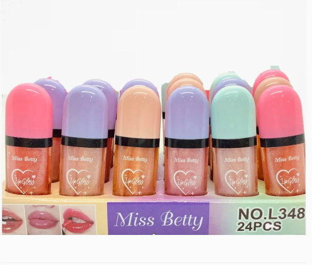 MISS BETTY LIP GLOSS COLOR FUL CAJA X 24