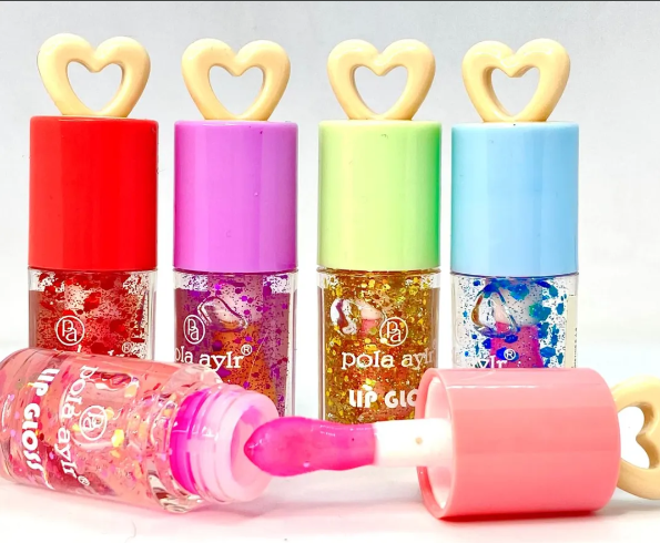 LIP GLOSS CORAZON X 1 UNIDAD