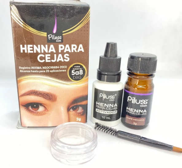 HENNA PARA CEJAS PILUSS CLON CAFE OSCURO