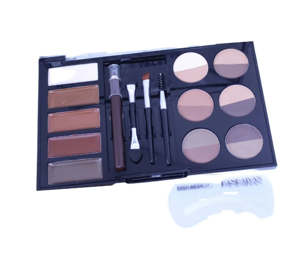 PALETA SOMBRAS Y BETÚN CEJAS CON GUÍAS