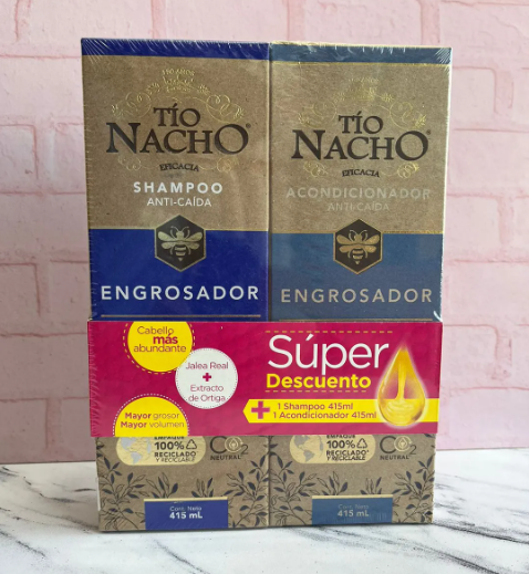 OFERTA SHAMPOO TIO NACHO Y ACONDICIONADOR ENGROSADOR