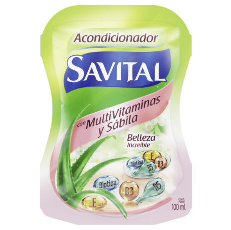 ACONDICIONADOR SAVITAL TAPA X 100 ML MULTIVITAMINAS